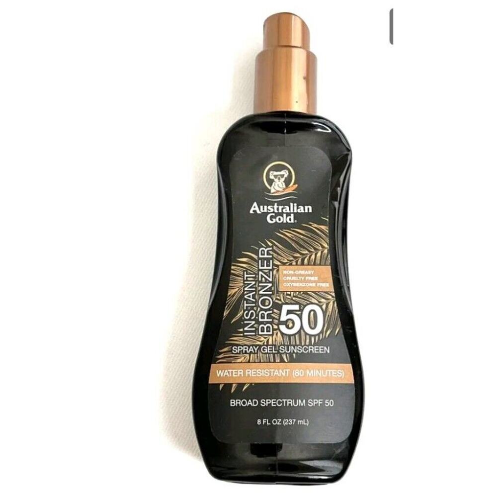 Australian‎ Gold Instant Bronzer Spray Gel Sunscreen SPF 30 - 8 oz Spray